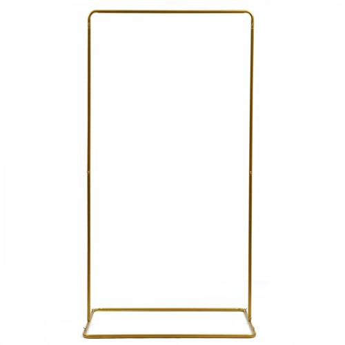 Struttura di supporto per piante rampicanti in metallo per arco nuziale e decorazione per matrimoni e feste, arco per palloncini fai da te (oro, 200 * 100 cm)