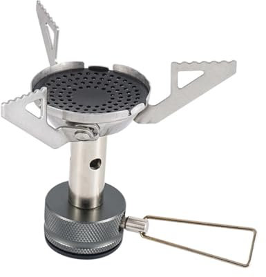 BESPORTBLE 2stücke Portable Gas Stove Kopf Faltbarer Gaskocher Für Camping Leicht Und Kompakt Hohe Wärmeeffizienz Für Outdoor-aktivitäten