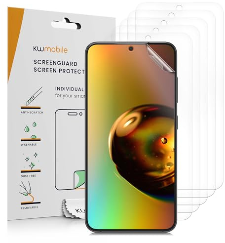kwmobile 6x Displayschutzfolie kompatibel mit Samsung Galaxy S24 FE Folie - klare Schutzfolien Set in transparent