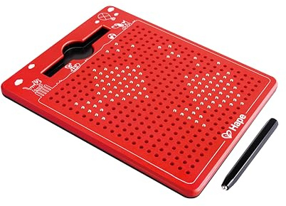Hape Tableau à Dessin magnétique à emporter Rouge Petit 175 x 215 x 12 mm À partir de 3 Ans