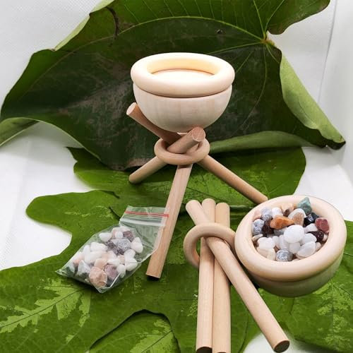 Lot de 2 mini diffuseurs d'aromathérapie en bois d'huiles essentielles Portable Aromathérapie Boîte de diffuseur de salon (D)