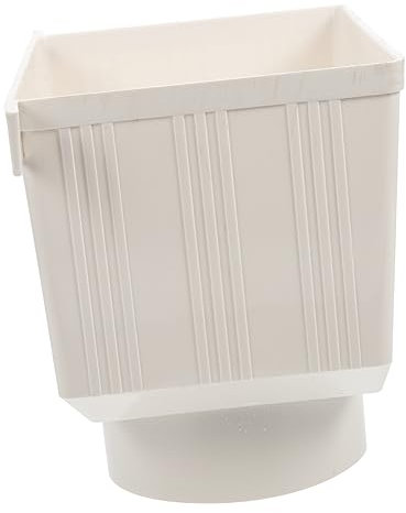 Hemobllo PVC 110mm Gutter Downspout Adapter for Rainwater Collection, Outdoor Water Diverter with Funnel Collector, Rain Gutter Drainage Spout Connector for Home Roof Protection