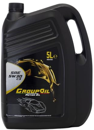 Lubrificanti GROUPOIL 5W30 ACEA C3 1x5L- Olio motore totalmente sintetico formulato con oli base sintetica ad alte prestazioni - 100% made in italy