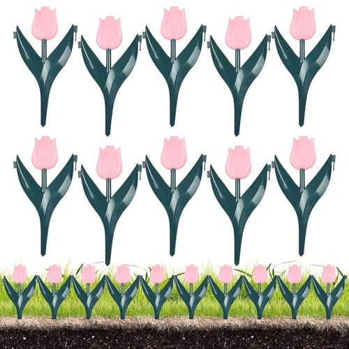 Recinzione per bordi da giardino, 10 pezzi di recinzione decorativa per aiuole, decorazione esterna per orto vegetale parco giochi piscina cimitero giardino anteriore fattoria patio