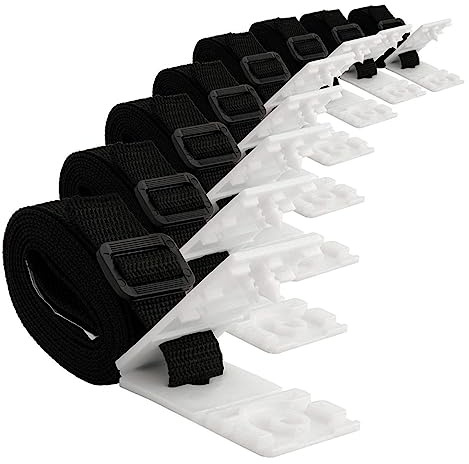Kisangel 1 Set Pool Strapping Kit Durable Solar Cover Reel Accessory for Ground Pool Systems Easy to Install Attachment Blankets and Covers and Reliable
