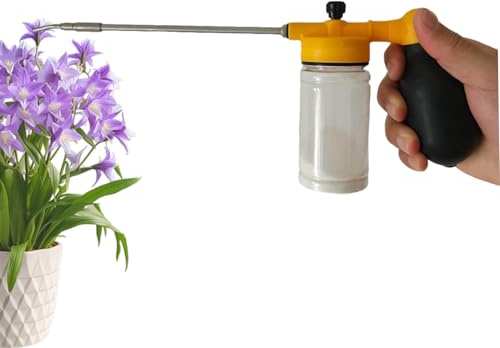 Plumeau de jardin en acier inoxydable, applicateur de poudre, léger télescopique | réutilisable et confortable, distributeur de pollinisation, vergers extérieurs, serres d'intérieur
