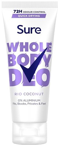 Sure Rio Coconut Whole Body Deodorant women's deodorant cream with a fresh & tropical fragrance for 72-hour odour control 75 ml