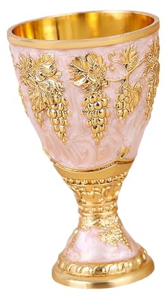 Recipiente multiusos de vidrio de metal resistente, perfecto para fiestas, restaurantes, regalos, copa de tallo de mezcla