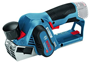 Bosch Professional 12V System Akku Hobel GHO 12V-20 (max. Hobelbreite: 56 mm, inkl. 2x 3.0Ah Akku, Ladegerät, 2x Hobelmesser, L-BOXX)