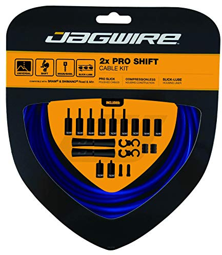 Jagwire PCK505 2X Pro växelkabel set, SID blå, en storlek