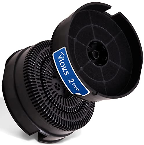 VIOKS 2x Kohlefilter Dunstabzugshaube 142mmØ Ersatz für Type58 Filter Whirlpool 484000008782 AKB000/1 - Filter Dunstabzugshaube Aktivkohlefilter