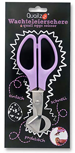 Quailzz Wachteleierschere Lavendel Pastell - Ideal zu Öffnen von Wachteleiern