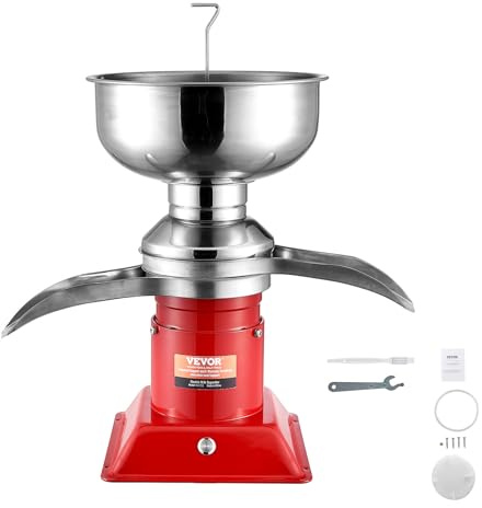 VEVOR Écrémeuse Électrique 49 x 23 x 32 cm Séparateur de Crème Électrique 50-100 L/h Séparateur Centrifuge Crème Inox 30 W 4 Heures de Travail Durable pour Séparer Produire Divers Laits Crème Écrémé