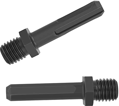 NICAVKIT 2 adaptadores M14 para brocas de diamante, SDS Plus y vástago triangular, adaptador voor broca de diamante M14, adaptador para taladro M14 rosca