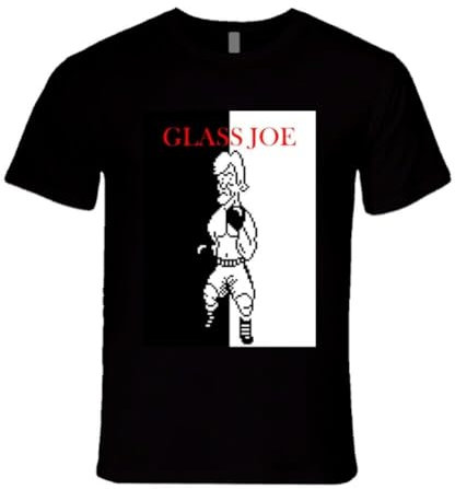 Glass Joe Mike Tyson's Punch Out Scarface Style Boxing T Shirt BlackXX-Large