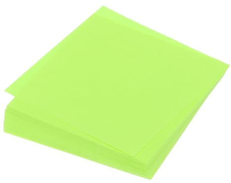 QUARKZMAN 100 Blatt Origami-Papier beidseitig fluoreszierendes Grün 10 x 10 cm 70 g/m² quadratisches Faltblatt für Kunsthandwerk, Anfänger, Geschenkdekorationen
