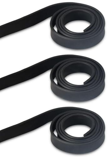 DHSBGWSX 3 piezas de goma de repuesto para limpiaparabrisas de 105 x 2,5 cm (negro)