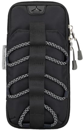 Brassard de support pour téléphone portable, brassard pour la course à pied - Support réfléchissant pour téléphone portable, poche de bras pour smartphone, poches étanches pour la course de nuit, le