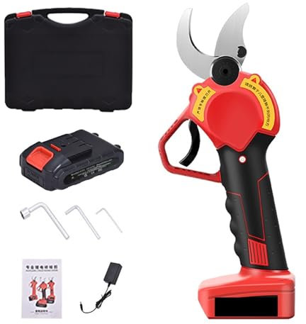 potatore di Alberi, 21V Potatore a Batteria Cesoia efficiente Albero da frutto Bonsai Potatura Forbici elettriche for Prugna Rami Taglierina Albero Paesaggistica Trim Strumento(B)