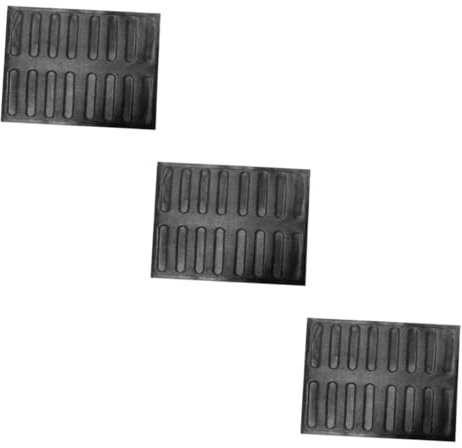 Garneck 3 Piezas pan francés pan integral integral de molde hot dog bandeja de bandeja para hornear era lavable molde de silicona multifunción gel de sílice Black