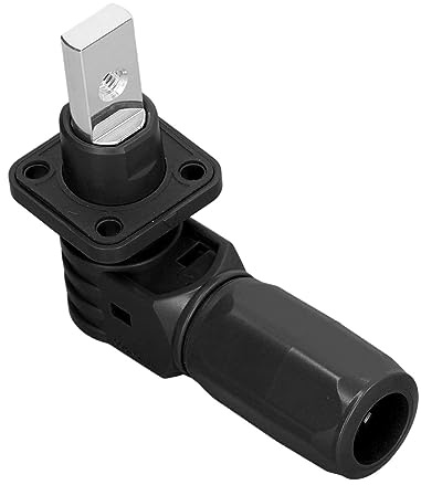 2Pz Connettore di stoccaggio della batteria di energia, Terminale a spina rapida M8 Connettore di alimentazione della batteria ad alta corrente impermeabile IP67 200A (BLACK)