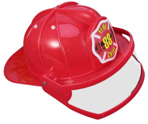 TOYANDONA 2stücke Feuerwehrhelm Für Junge Mädchen Plastikhelm Spielzeughelm Für Rollenspiele Feuerwehrkostümzubehör Leicht Und Sicher