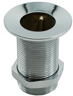 L'ARTISTICA F.LLI PERINCIOLI | Piletta da 1.1/2 Cromata, Piletta in Ottone Senza Tappo per Fontane da Esterno, 85x71,5mm