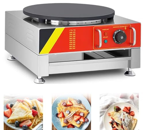 Máquina Hacer Crepes Eléctrica,Máquina Hacer Panqueques Grandes De 16,Máquina Eléctrica Comercial Individual Hacer Crepes,Panqueques,Naan,Roti,Tortillas Y Pan Plano,220V