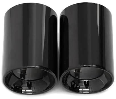 Endrohr Für X1 F48 2016-2021 304 Edelstahl Auto Auspuffrohr Outlet Dekoration Schalldämpfer Auspuffblenden 2pcslot Auspuffspitze Schalldämpferblende(Black)