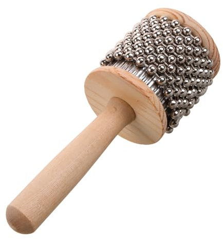Toddmomy Cabasa Holz Percussion Instrument Für Kinder Tragbare Hand Cabasa Musikinstrument Aus Birkenholz Für Kleinkinder Und Musikbands Fördert Koordination Und Selbstvertrauen