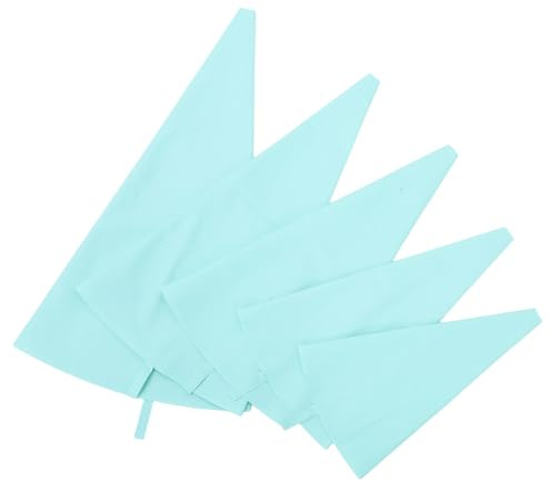 SOLUSTRE 5 Pezzi Sacchetti in Silicone per Decorazione Torte Riutilizzabili Sacchetti Elastici per Glassa Biscotti e Cupcake Facili da Pulire per Uso e Professionale