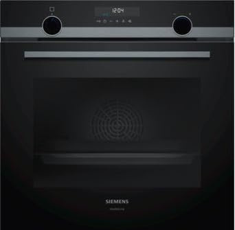 Siemens iQ500 HB478G5B6 horno 71 L 3600 W Negro, Acero inoxidable