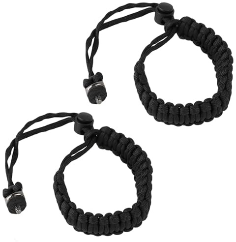 Hiacinto Kamera Handschlaufe – 2er Pack Camera Wrist Strap mit 1/4 Zoll D-Ring Schraube, robuste Handgelenk Schlaufe Kamera für Action-Cams, 360° Selfie-Sticks & kompatible Kameras