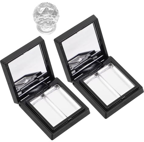 TOPPERFUN Palette Vuota per Trucco Ricaricabile Organizer di Ombretti e Rossetti Fai da Te Contenitore Cosmetico Compatto per Viaggio Cialde Vuote per Ombretti e Palette di Rossetti Piccole