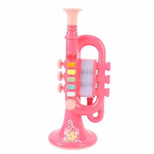 Generic Tromba Giocattolo Educativo per Bambini, Strumento a Fiato in Plastica Sicuro per Bambini di 3 Anni, Divertente Giocattolo Didattico Musicale per Giovani Musicisti (BLUE)