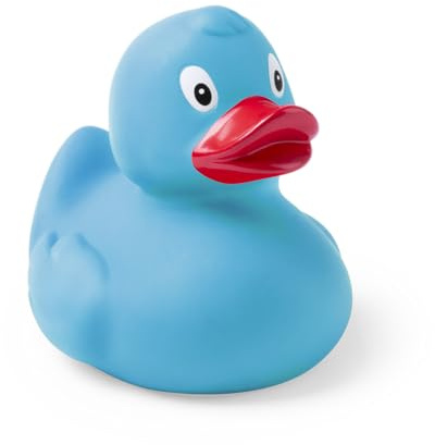 Anatroccia in gomma classica, anatroccoli per il bagno, bagno bebe, certificato UE. (Blu)