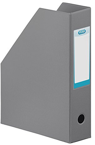 Elba Fast 400080227 Zeitschriftensammler, 24 x 32 cm, 7 cm, Grau, 10 Stück