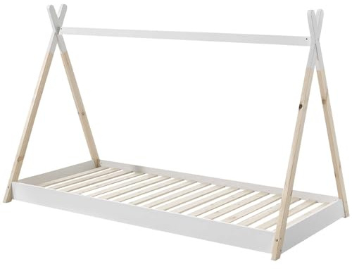 Vipack Tipi Bettzelt Liegefläche 70x140 cm weiß/Natur