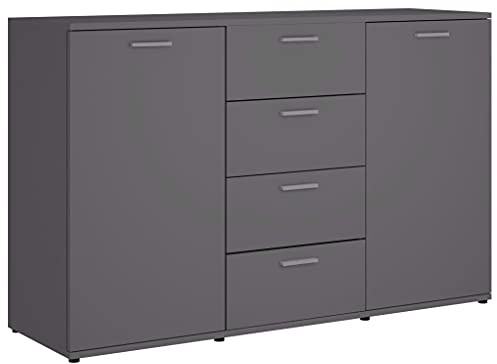 vidaXL Sideboard Grau 120x35,5x75 cm Holzwerkstoff
