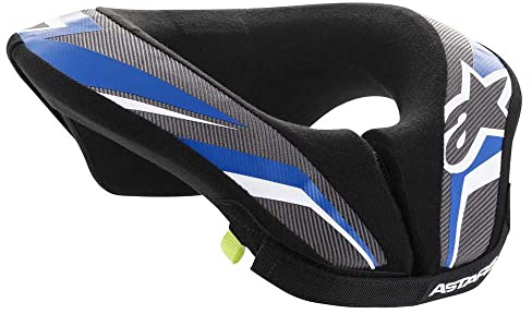 Alpinestars Sequence Guardia de Cuello de Motocross Juvenil (Black/Blue,S/M) (6741018-177-S-M)