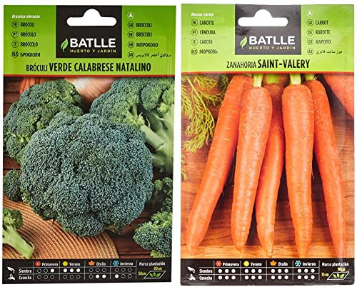 Semillas Batlle Broculi VERDE CALABRESE & Zanahoria SAINT VALERY