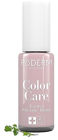 PODERM - MICOSI DELLE UNGHIE | Smalto colorato TEA TREE | Prevenzione e trattamento delle unghie gialle/danneggiate dalla MICOSI | TRATTAMENTO E COLORE | Mani/Piedi | Swiss Made