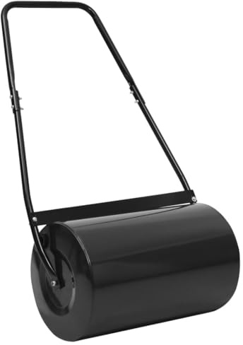 vidaXL Rasenwalze Schwarz 63 cm 50 L
