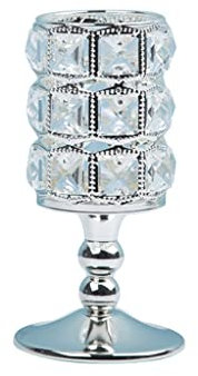 HEXEH Kerzenhalterhalter Crystal Metal Candlestick Crafts Hochzeit Hochzeitsprops Tisch Ornamente Cafe Home Candlestick Dekoration Kandelaber (Size : A)