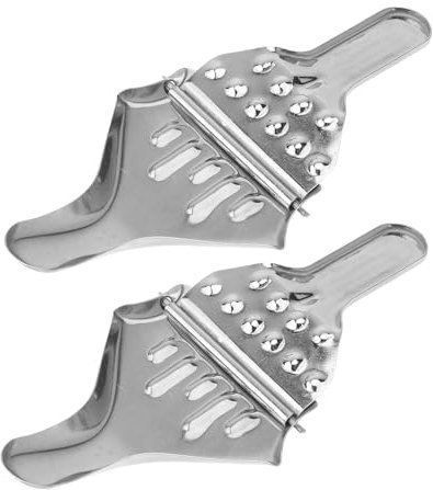 LIFKOME 2pcs Stainless Steel Lemon Clip Manual Fruits Squeezer Clamp Citrus Press