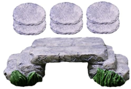 FONDOTIN Kleiner Trittstein Miniaturbrücke Gartendekoration Mikrolandschaft Selbstgemacht Mikro Brückendekor Wetterfester Sukkulententopf Feengarten Zubehör