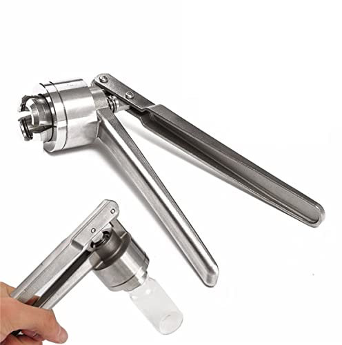 Pince à sertir pour flacons rabattables, poignée Ronde de scellage de Bouteilles en Verre et Plastique en Aluminium de 13/20 mm, capsuleuse de Machines-Outils de scellage de Bouteilles portative
