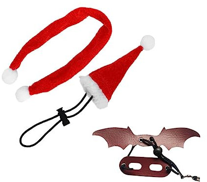 BESPORTBLE 5sätze Eidechsen Weihnachtskostüm Mit Lizard Hut Schal Und Langer Leine Für Festliche Ausflüge Mit Reptilien Für Geckos Chameleons Und Mehr