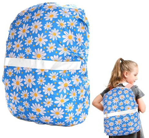 Cosysparks Housse Sac a Dos Impermeable, Protege Sac a Dos Pluie Housses de Sac à Dos réfléchissante Housse de Pluie pour Sac d'école de randonnée de Camping en Plein air pour Hommes et Femmes (Bleu)