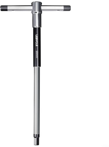 Juego de llaves hexagonales con mango en T para bicicleta de 2 mm a 10 mm/T25 | Acero al cromo vanadio | Kit de herramientas de reparación de bicicletas deslizante de 3 vías (10 mm)